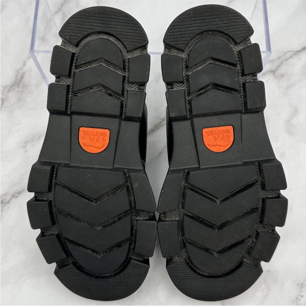 Sorel Sandals Womens Size 6 Black Leather Slides Adjustable Strap NL5223-010 - Picture 12 of 12